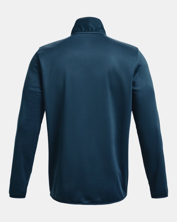 Men's Armour Fleece® Storm ½ Zip, Blue, pdpMainDesktop image number 6